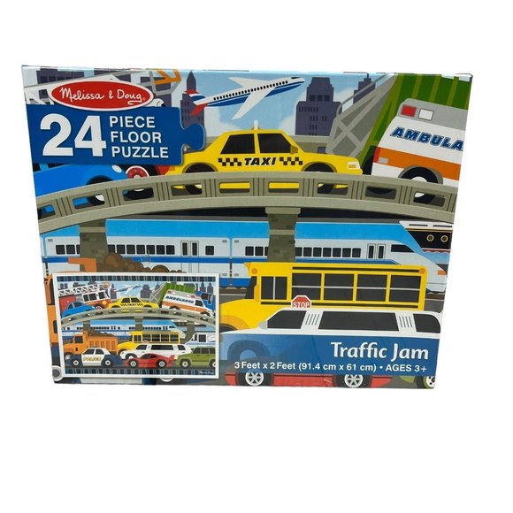 Melissa & Doug Toys Melissa Doug 24 Piece Floor Puzzle Traffic Jam